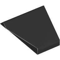 Brick Sloped 45° 2 x 1 Double / Inverted with Hollow Bottom (Black)