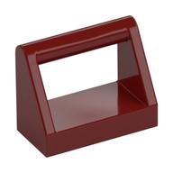 Tile Special 1 x 2 with Handle (Dark Red)
