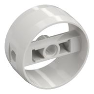 Technic Cylinder 4 x 4 with Pin Holes and Centre Bar, Closed Sides on Bar (White)