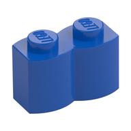 Brick Special 1 x 2 Palisade [aka Log] (Blue)