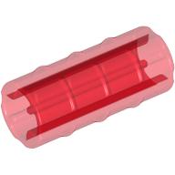 Technic Axle Connector Ridged [with x Hole x Orientation] (Trans-Red)