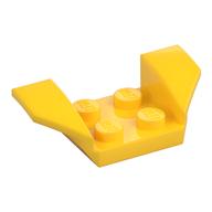 Mudguard 2 x 4 with 2 x 2 Studs and Flared Wings (Yellow)