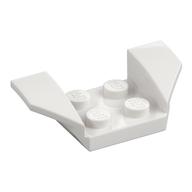 Mudguard 2 x 4 with 2 x 2 Studs and Flared Wings (White)