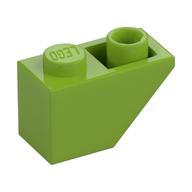 Brick Sloped Inverted 45° 2 x 1 (Lime)