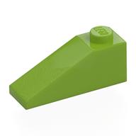 Brick Sloped 33° 3 x 1 (Lime)