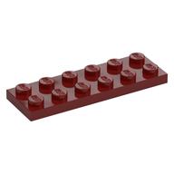 Plate 2 x 6 (Dark Red)