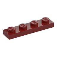 Plate 1 x 4 (Dark Red)