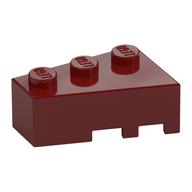 Brick Wedged, Angled 3 x 2 Left (Dark Red)