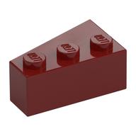 Brick Wedged, Angled 3 x 2 Right (Dark Red)