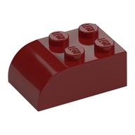 Brick Curved 2 x 3 (Dark Red)