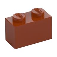 Brick 1 x 2 (Dark Orange)