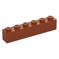 Brick 1 x 6 (Dark Orange)