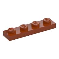 Plate 1 x 4 (Dark Orange)