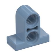 Technic Pin Connector Plate 1 x 2 x 1 2/3 [Two Holes On Top] (Sand Blue)
