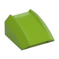 Brick Curved 2 x 2 with Lip, No Studs (Lime)