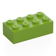 Brick 2 x 4 (Lime)
