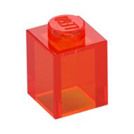 Brick 1 x 1 (Trans-Neon Orange)