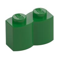Brick Special 1 x 2 Palisade [aka Log] (Green)
