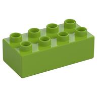 Duplo Brick 2 x 4 (Lime)