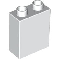 Duplo Brick 1 x 2 x 2 (White)