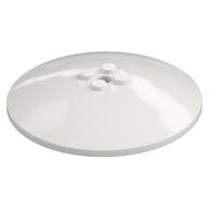 Dish 8 x 8 Inverted [Radar], Solid Studs, Rounded Anti-stud Underside (White)