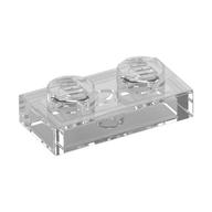 Plate 1 x 2 (Trans-Clear)