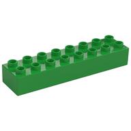 Duplo Brick 2 x 8 (Bright Green)