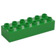 Duplo Brick 2 x 6 (Bright Green)