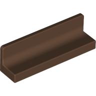 Panel 1 x 4 x 1 with Rounded Corners [Thick Wall] (Brown)