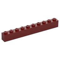 Brick 1 x 10 (Dark Red)