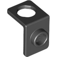 Minifig Neckwear Bracket [One Stud] (Black)