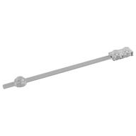Bar 1 x 12 with 1 x 2 Plate End with Solid Studs and 1 x 1 Round Plate End (Trans-Clear)