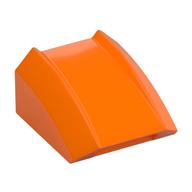 Brick Curved 2 x 2 with Lip, No Studs (Orange)
