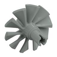 Jet Engine Fan with 10 Blades and Technic Pin (Light Gray)
