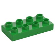 Duplo Plate 2 x 4 (Bright Green)