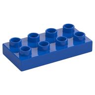 Duplo Plate 2 x 4 (Blue)