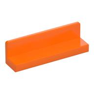 Panel 1 x 4 x 1 with Rounded Corners [Thin Wall] (Orange)