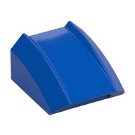Brick Curved 2 x 2 with Lip, No Studs (Blue)