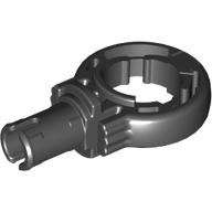 Technic Pin with Friction with Click Rotation Ring (Black)