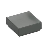 Tile 1 x 1 with Groove (Dark Gray)