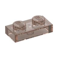 Plate 1 x 2 (Trans-Brown)