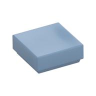 Tile 1 x 1 with Groove (Sand Blue)