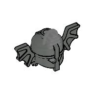 Helmet with Bat Wings (Dark Gray)