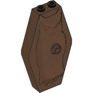 Sarcophagus / Coffin 2 x 4 x 6 Lid with Vampire Relief (Brown)
