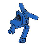 Tricycle Body Front Fork / Handlebars (Blue)