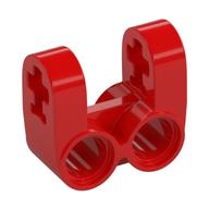 Technic Axle and Pin Connector Perpendicular Double Split (Red)