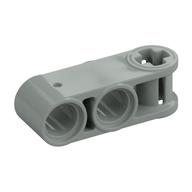 Technic Axle and Pin Connector Perpendicular 3L with 2 Pin Holes (Light Gray)