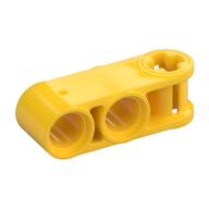 Technic Axle and Pin Connector Perpendicular 3L with 2 Pin Holes (Yellow)