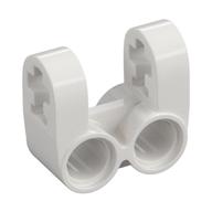 Technic Axle and Pin Connector Perpendicular Double Split (White)