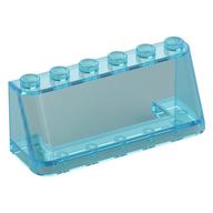 Windscreen 2 x 6 x 2, Wide Top (Trans-Light Blue)